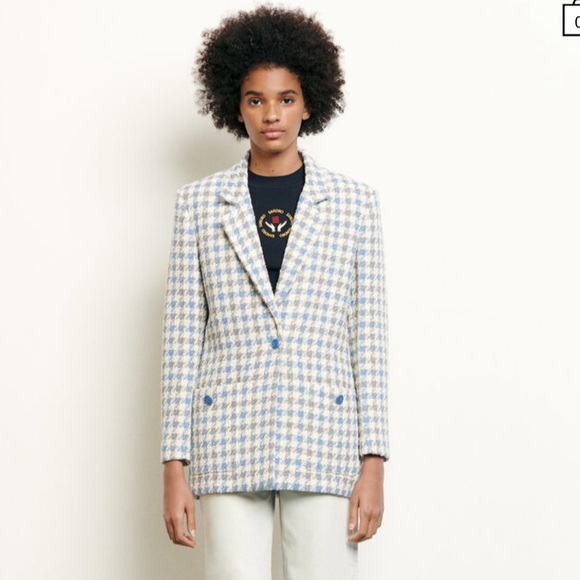 sandro blue blazer